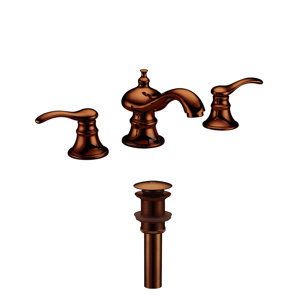 Mamba Two Handle Handle Bathroom Sink Brass Faucet with Drain Assembly