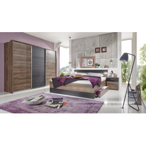 3-tlg. Schlafzimmer-Set Chester, 180 x 200 cm vo..