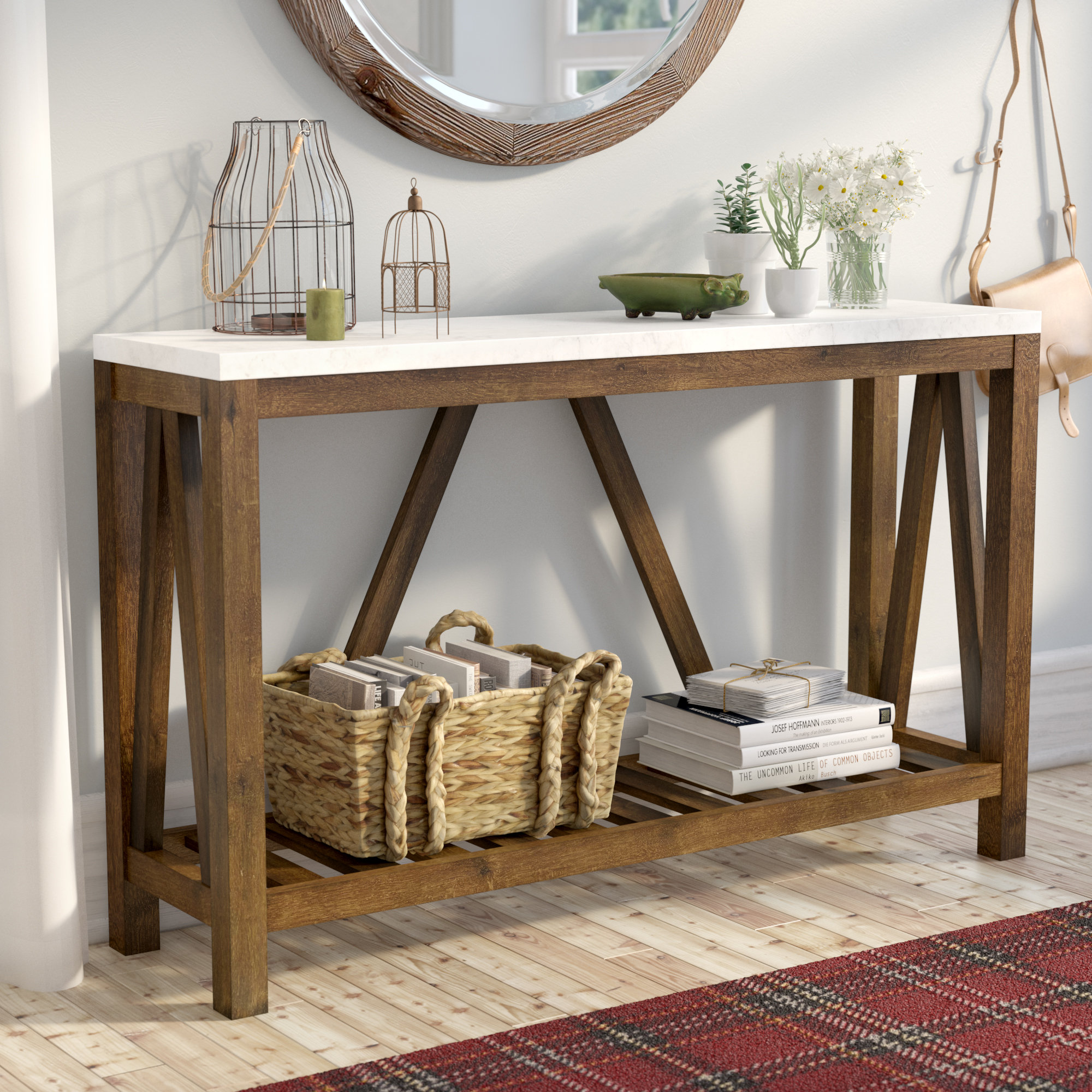 Gracie Oaks Brandy Entry Console Table Wayfair