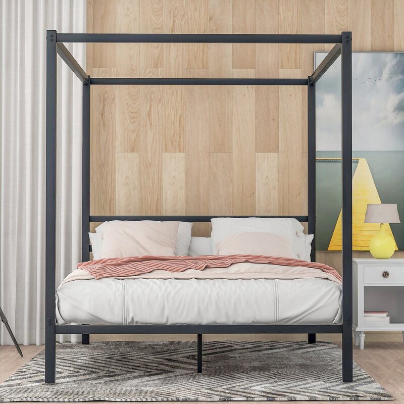 Featured image of post Wood Canopy Bed Frame Queen : Try, if you are purchasing the canopy bed frames and shake them a bit.