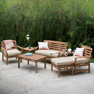 Teak Patio Furniture You Ll Love Wayfair Doring Teak Patio Chair With Cushions Set Of 2