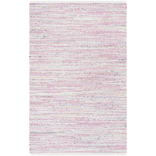 Mistana Lansing Handmade Flatweave Cotton Light Pink Area Rug Reviews Wayfair
