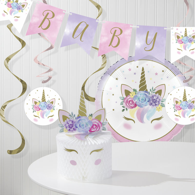 unicorn baby shower balloons