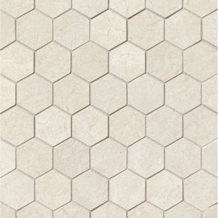 2 In Hexagon Tile Wayfair El Dorado 2 X Porcelain Hexagon Mosaic Tile In Shell