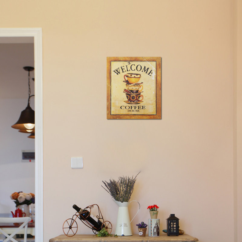 Fleur De Lis Living Welcome Coffee House Wall Decor Wayfair