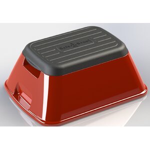 1-Step Plastic Anti-Tip Safe-T Step Stool with 375 lb. Load Capacity
