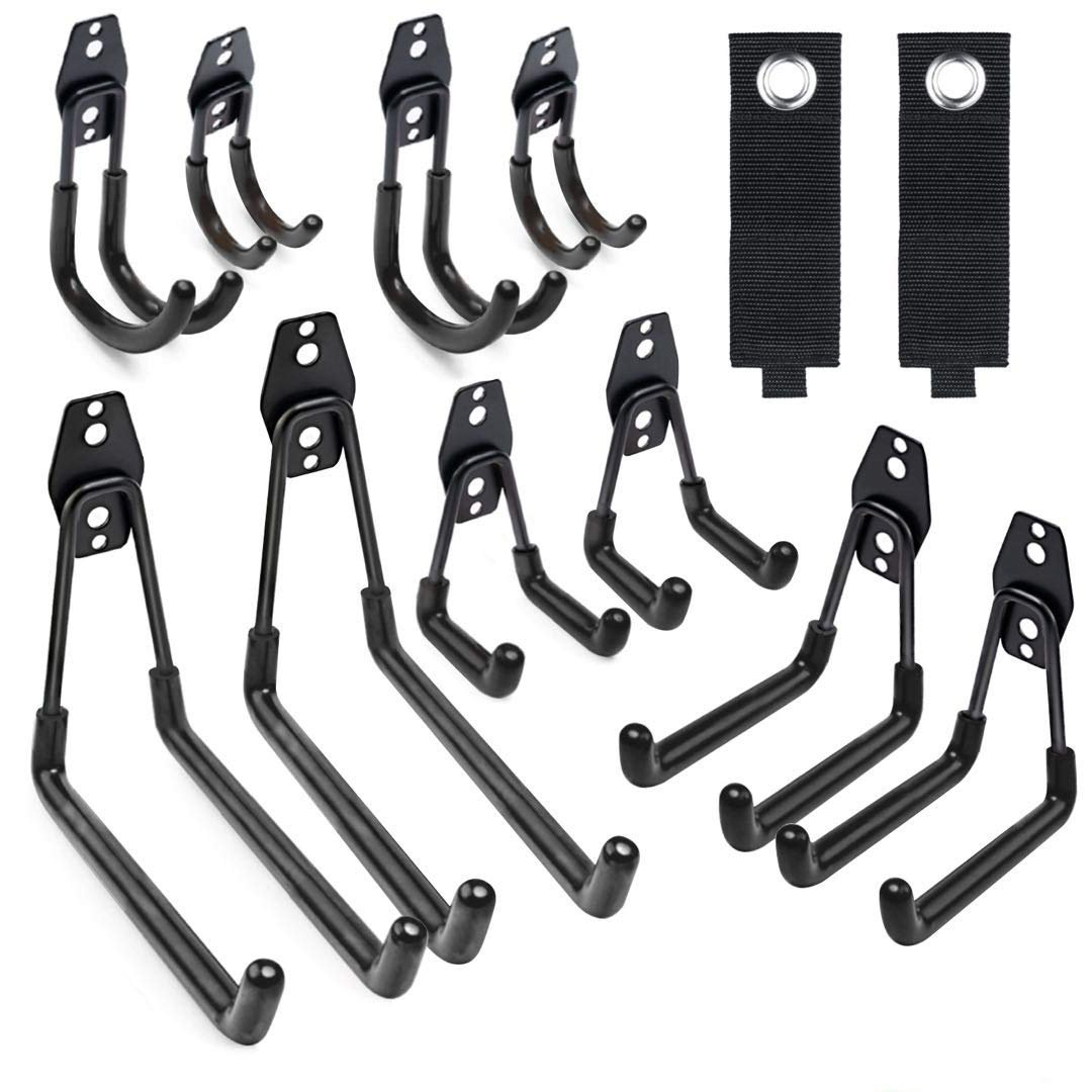 Garage Hooks PVC Wall Mounted Heavy Duty Metal Hook Garage Tool Accessory Organizer Balcony Home Storage Bike Hanger Storage Hook Rack Screws Color : Medium U Garage Hooks PVC Wall Mounted Heavy Duty Metal Hook Garage Tool Accessory Organizer Balcony Home Storage Bike Hanger Storage Hook Rack Screws Color : Medium U