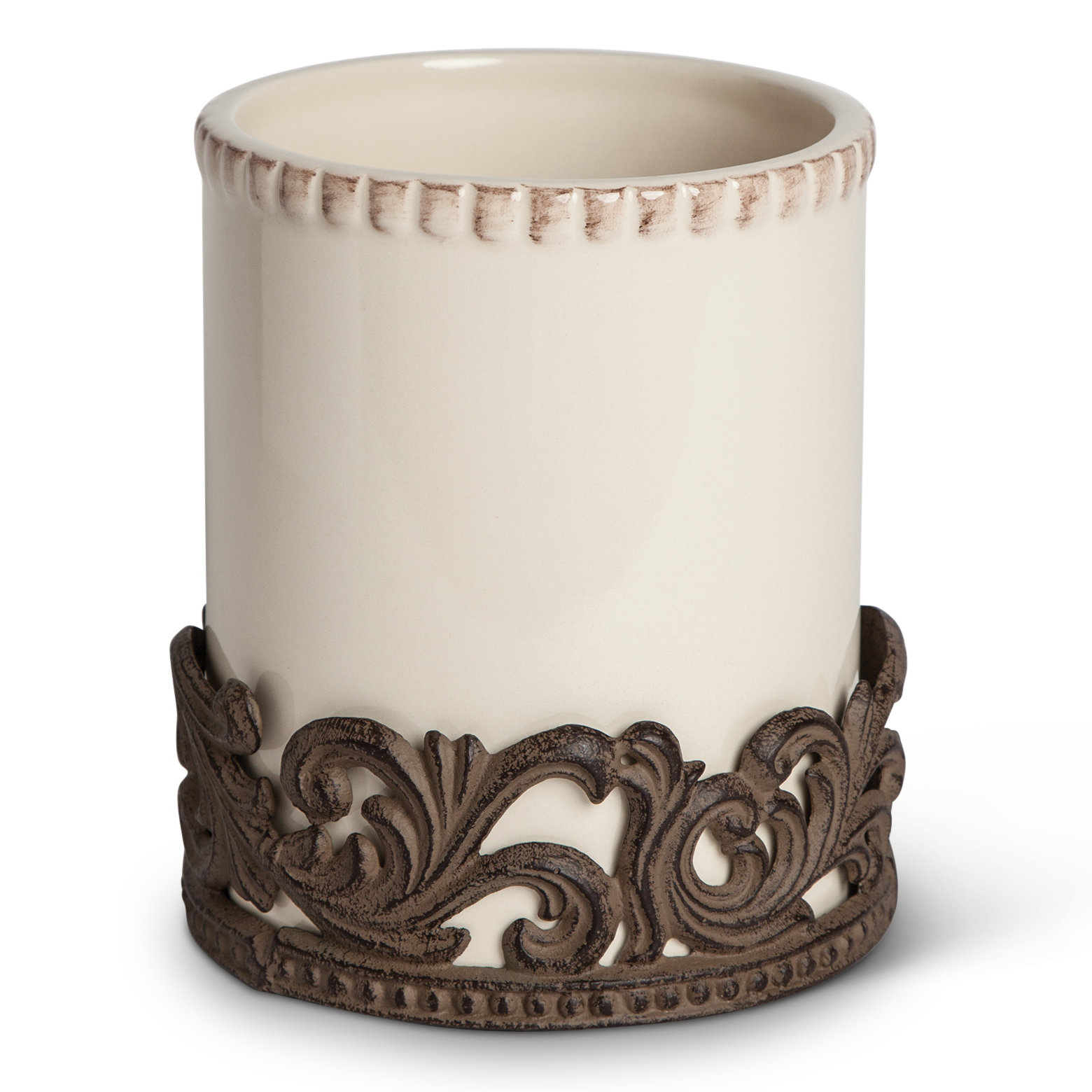 Ophelia Co Ceramic Utensil Holder With Metal Base Reviews