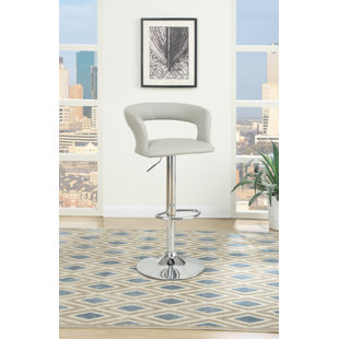 Go to store & view more images Orren Ellis Creasey Adjustable Height Swivel Bar Stool (Set of 2)