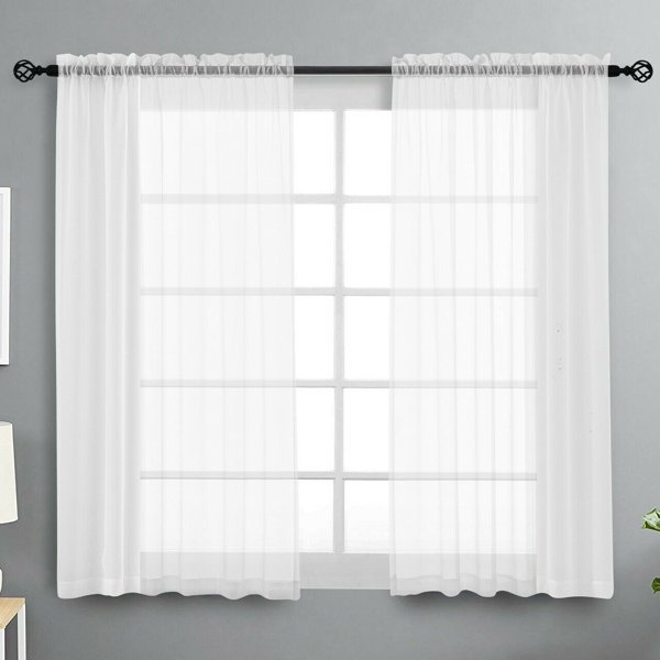 voile window curtains