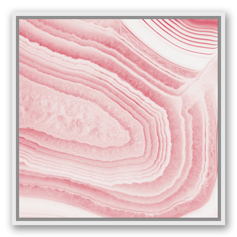 Mercer41 Agate Slice Detail Blush Pink Framed Graphic Art Print On Canvas Wayfair Mercer41 Agate Slice Detail Blush Pink Framed Graphic Art Print On Canvas Wayfair