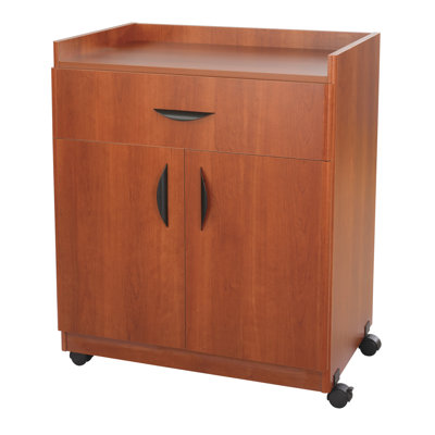 Mobile AV Cart Safco Products Company Finish Cherry