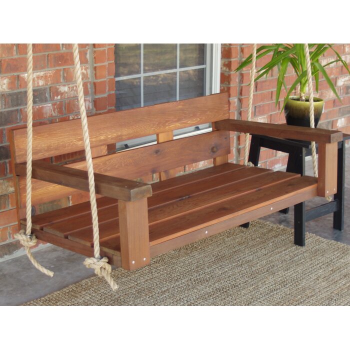 Kira Cedar Rope Porch Swing