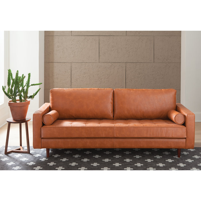 T Austin Design Ay Leather Sofa Reviews Wayfair Ca Ay Leather Sofa