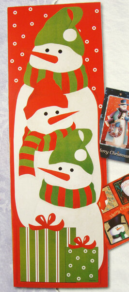 PREMIER AC052067 Snowman Hanging Christmas Cardholder 