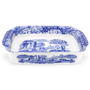 Blue Italian Handled Serving Tray