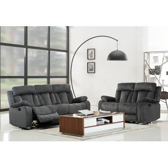 Red Barrel Studio Land 3 Piece Reclining Living Room Set Wayfair