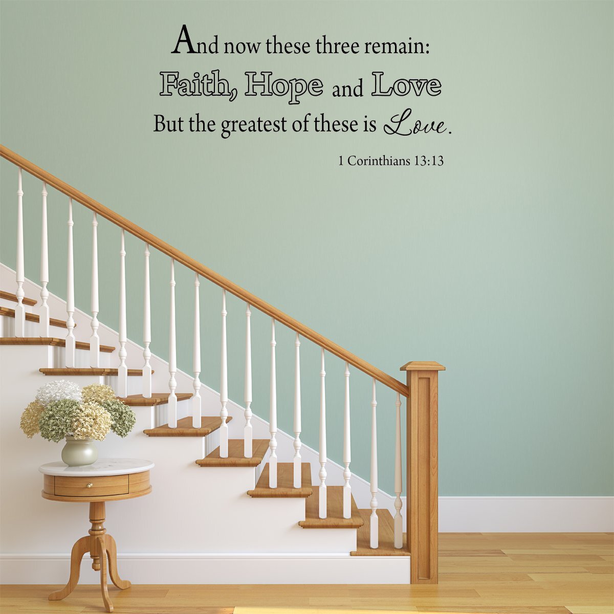 Winston Porter And Now These Three Remain Faith Hope And Love Bible Wall Decal Reviews Wayfair