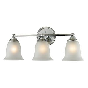 Tabetha 3-Light Glass Shade Vanity Light