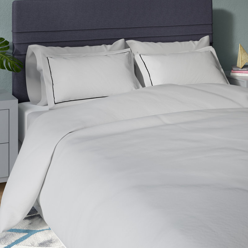 The Twillery Co Patric 800 Thread Count Egyptian Quality Cotton Patric 800 Thread Count Egyptian Quality Cotton Solid Duvet Cover Set