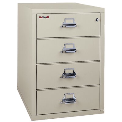 Fireproof 4 Drawer Card Check And Note Vertical File Cabinet