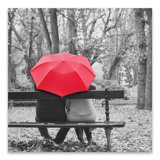 Couple Under Umbrella Painting Wayfair