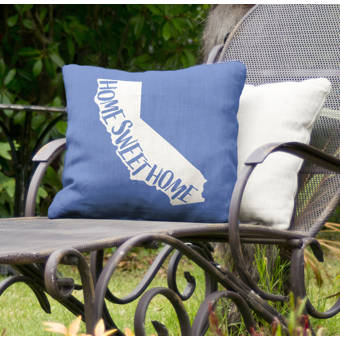 East Urban Home Home Sweet California Indoor Outdoor Throw Pillow Wayfair