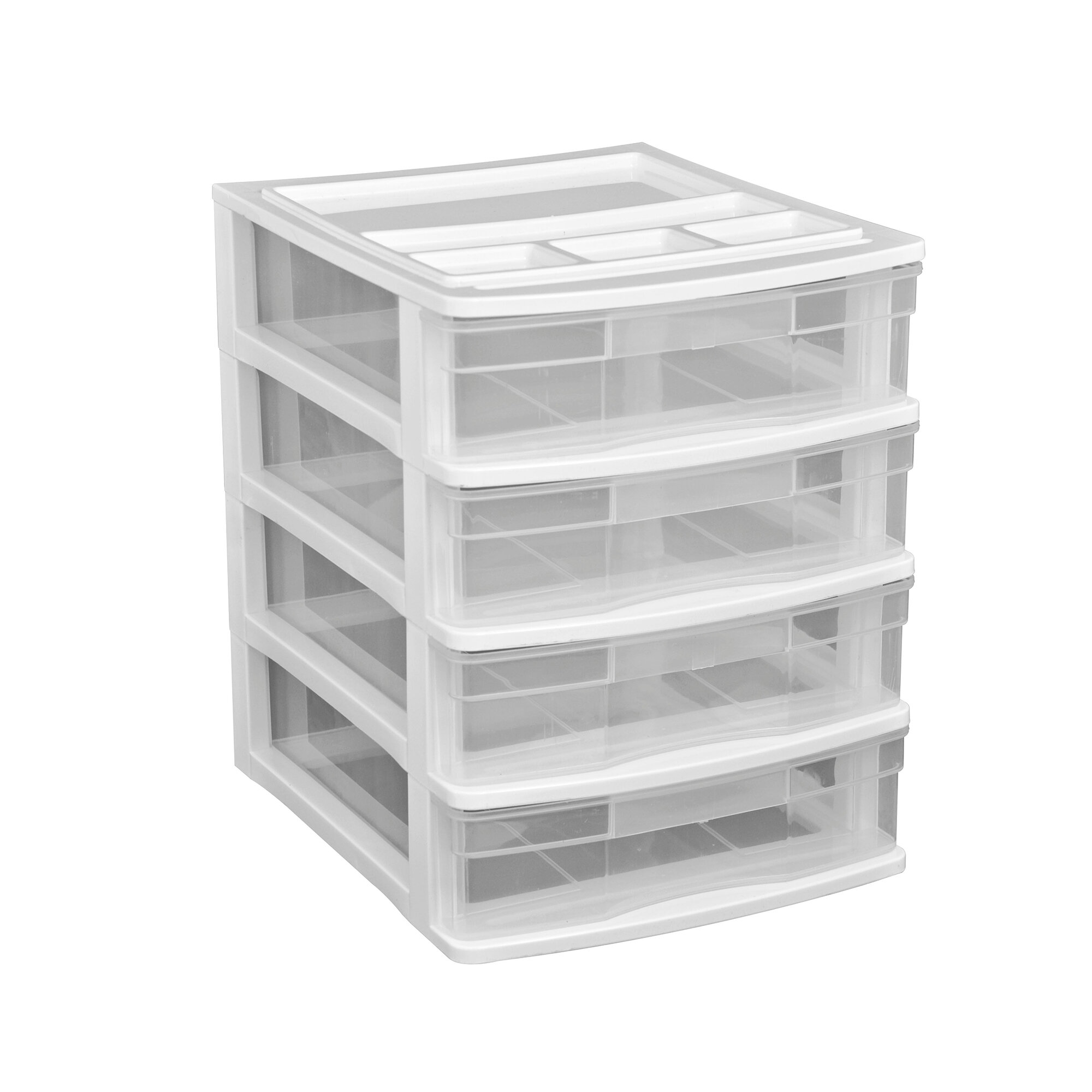 Gracious Living Desktop And Countertop 4 Drawer Storage Bin With ...