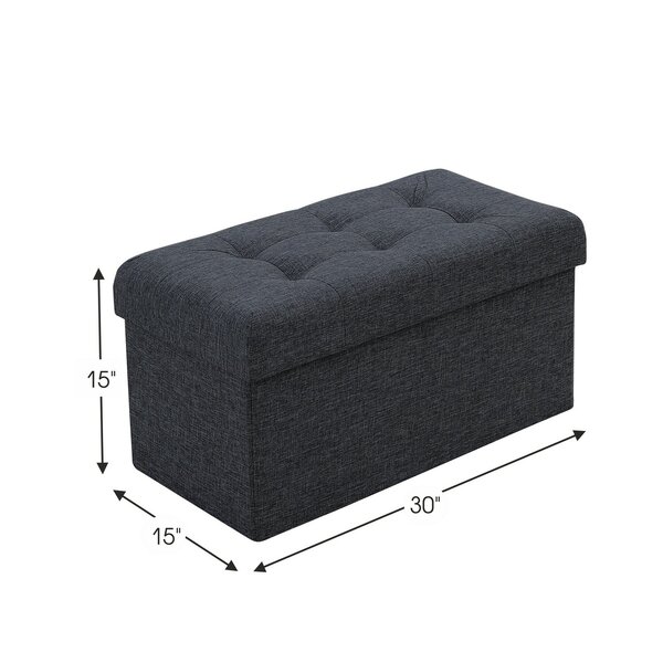 Foronda 30'' Wide Tufted Rectangle Storage Ottoman with Storage