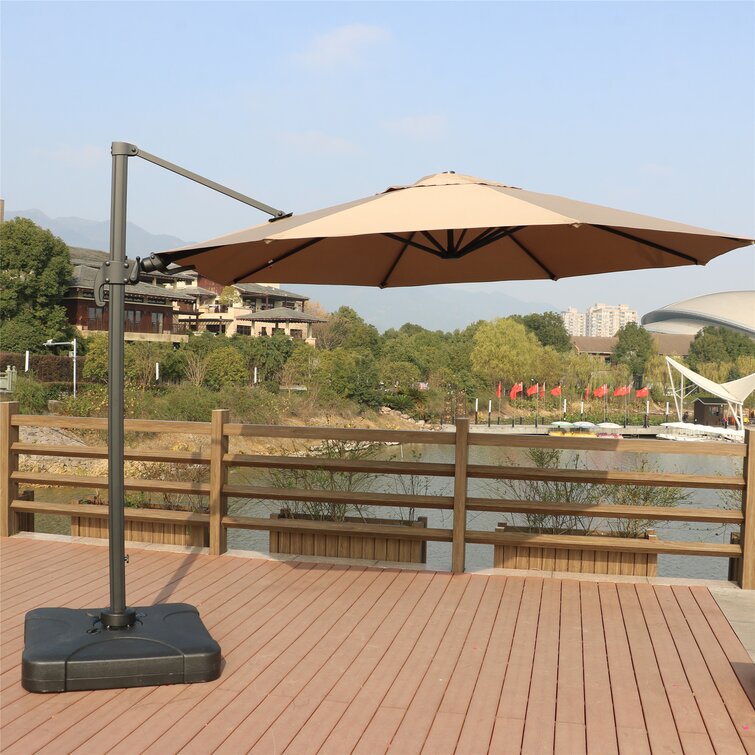 Latitude Run Rengin 129 9 Cantilever Umbrella Wayfair