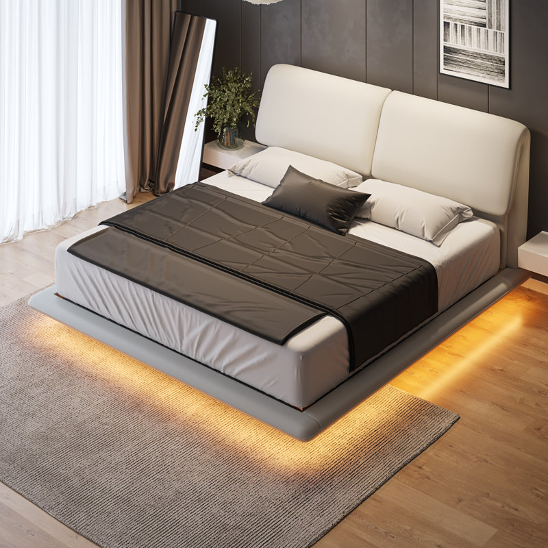 Malkhaz Infinity Floating Platform Bed Size: King