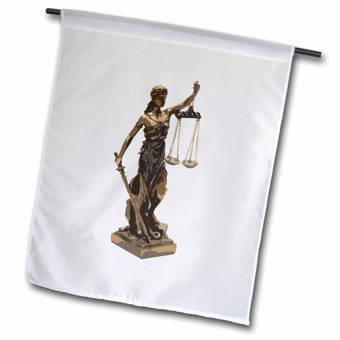 3drose Dotted Scale Of Justice Polyester 27 X 18 In Garden Flag Wayfair