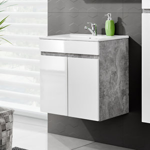 Check price and read more information from trusted store. 60 cm Wandmontierter Waschbeckenunterschrank Atelier von Belfry Bathroom