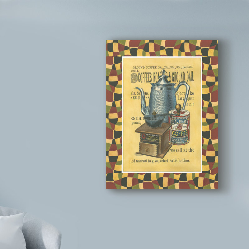 Winston Porter Coffee Grounds Acrylic Painting Print On Wrapped
