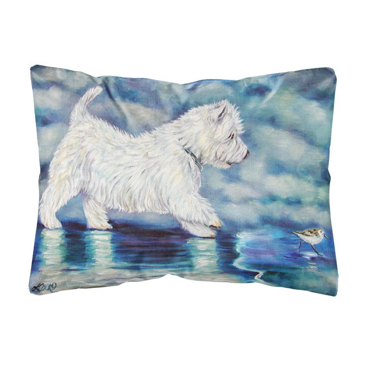westie throw pillow