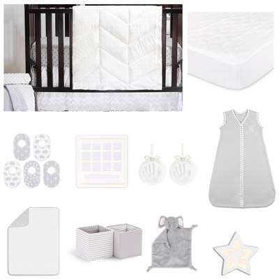 Nursery Bedding Taylor White Eyelet Baby Girl Crib Quilt By The