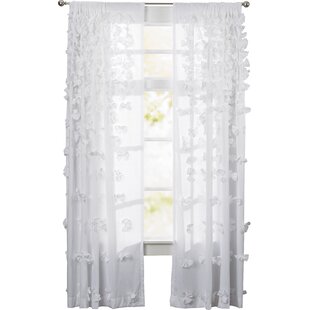 Clarkstown Solid Sheer Rod Pocket Single Curtain review