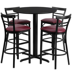 Kangwei 5 Piece Pub Table Set by Red Barrel Studio