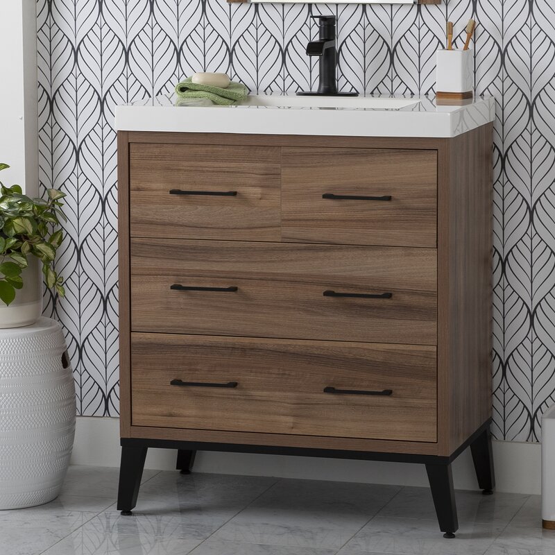 Union Rustic Friedland 30 5 Single Bathroom Vanity Set Reviews Wayfair