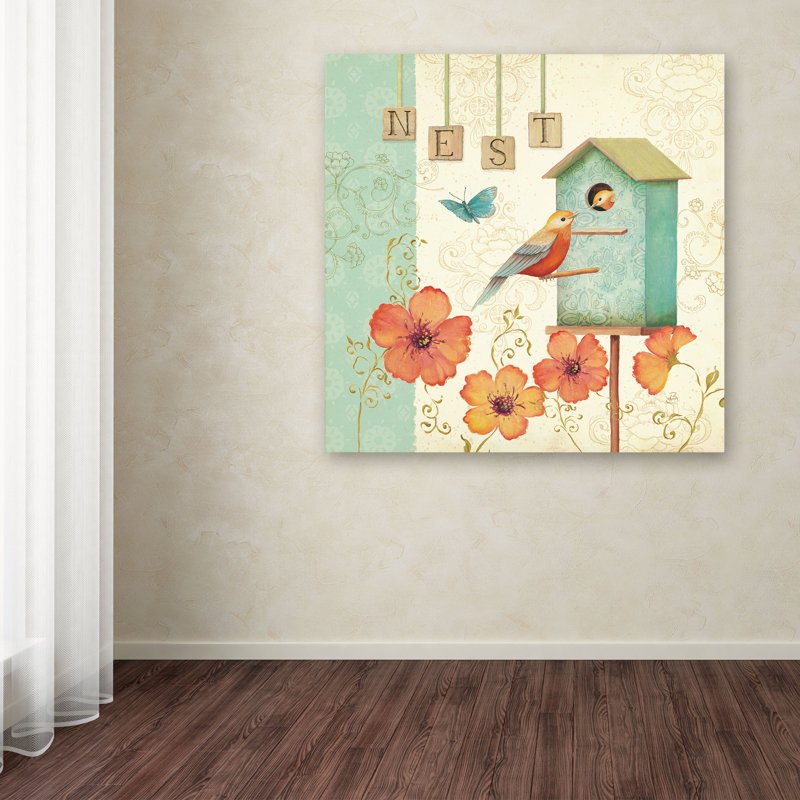 Trademark Art Welcome Home Iv By Daphne Brissonnet Painting