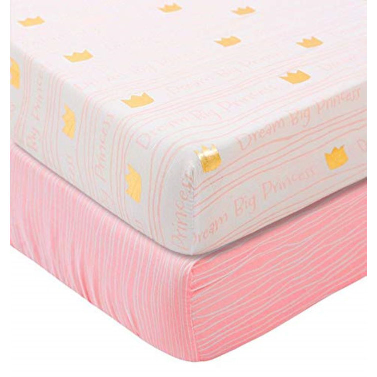 metallic gold crib sheets