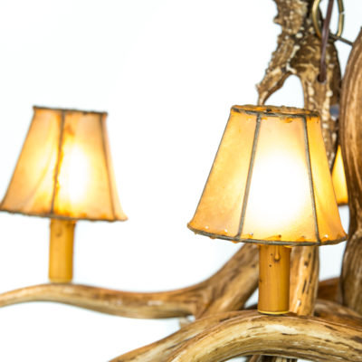 Millwood Pines Arwen Mule Deer 4 Light Shaded Classic Traditional Chandelier Wayfair