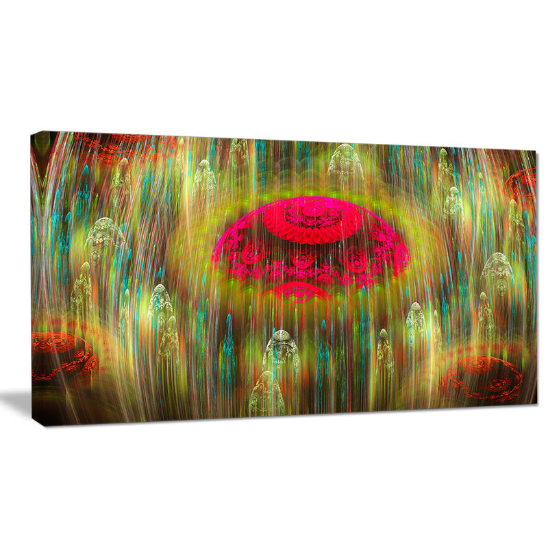 Designart Yellow World Of Infinite Universe Graphic Art On Wrapped Canvas Wayfair