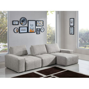 Jazz 3-Seater Reversible Chaise Sectional by Diamond Sofa Today Only Sale