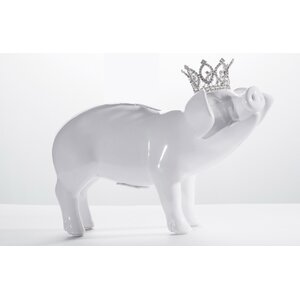 Pig with Crown Piggy Bank