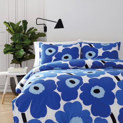 Unikko Reversible Duvet Set Marimekko Size King Color Blue