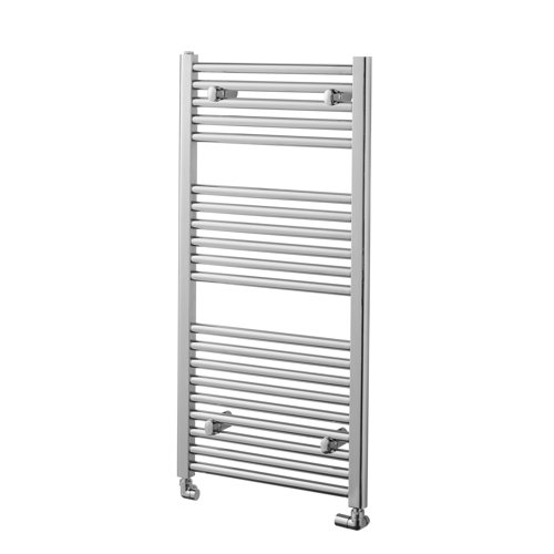 Pisa Wall-Mounted Water-Fed Heated Towel Rail Belfry Heating Finish: Chrome, Size: 100cm H x 40cm W x 8.8cm D