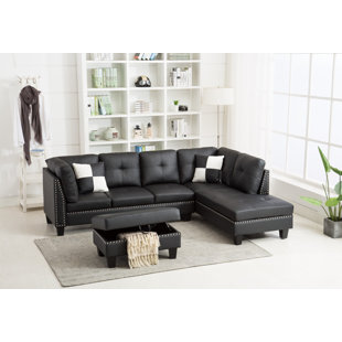 Round Hill Sectional With Ottoman by Ebern Designs Great price