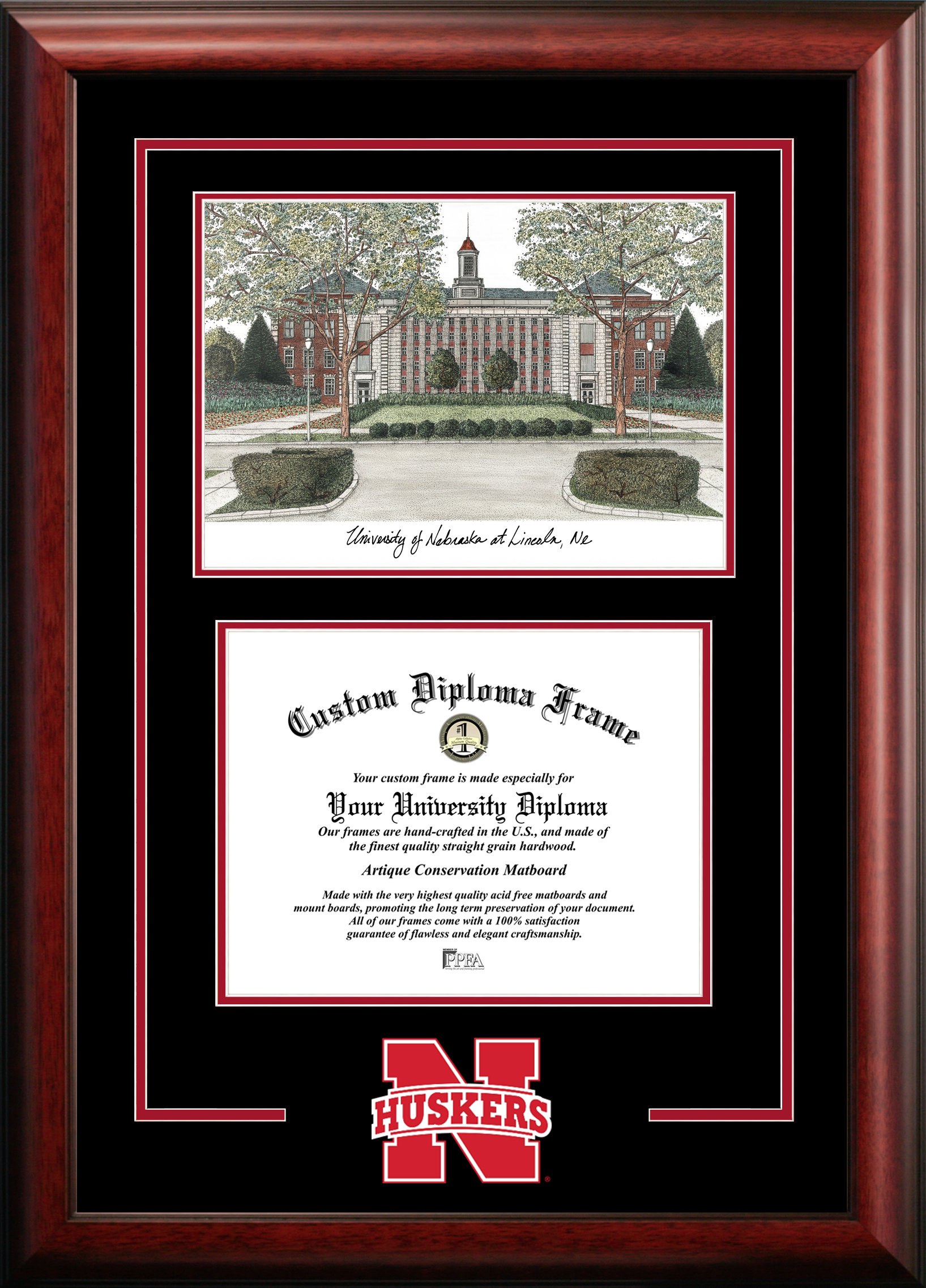 Campus Images Ncaa Nebraska Cornhuskers Spirit Graduate Diploma With Campus Images Lithograph Frame Reviews Wayfair