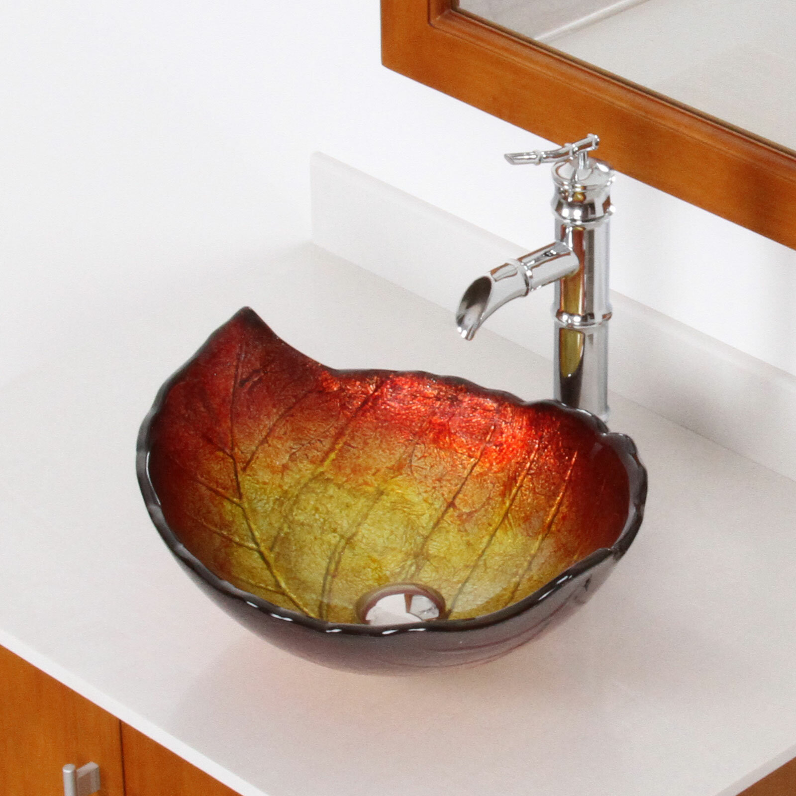 glass molded bathroom sinks